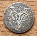 Verzilverde VOC duit Holland 1750, Postzegels en Munten, Munten | Nederland, Ophalen of Verzenden, Vóór koninkrijk, Losse munt