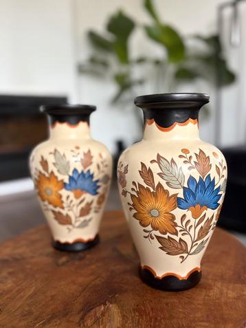 Vzen set Gouda Plateel Gouds Plateel Serie Flora beschikbaar voor biedingen