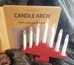 Jysk Hildegun kandelaar candle arch kaarsenboog met timer., Verzenden, Zo goed als nieuw, Rood, Hout