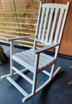 Schommelstoel, Ophalen, Wit, Hout, Eén