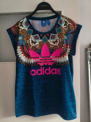 Adidas dames shirt petrol blauw ( bohemian stijl )   beschikbaar voor biedingen