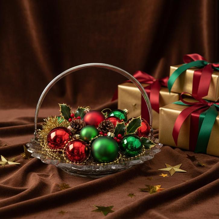 Kristallen schaal met zilveren hengsel, 19e eeuws., Antiek en Kunst, Antiek | Glas en Kristal, Verzenden