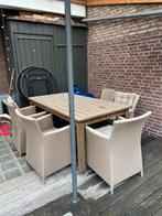 Mooie Tuinset - Tafel & Stoelen, Ophalen, Gebruikt, Eettafel, 6 zitplaatsen