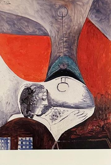 0095 PABLO PICASSO ~ vrouw onder een lamp beschikbaar voor biedingen