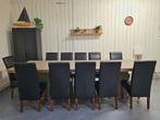 Steigerhouten Vergadertafel Incl 11 stoelen, Rustiek Steigerhout, 100 tot 150 cm, 200 cm of meer, Ophalen of Verzenden