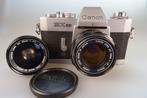 Canon EX EE, 1969, Canon EX 1.8/50 en Canon EX 3.5/35, Ophalen of Verzenden, Gebruikt, Spiegelreflex, Canon