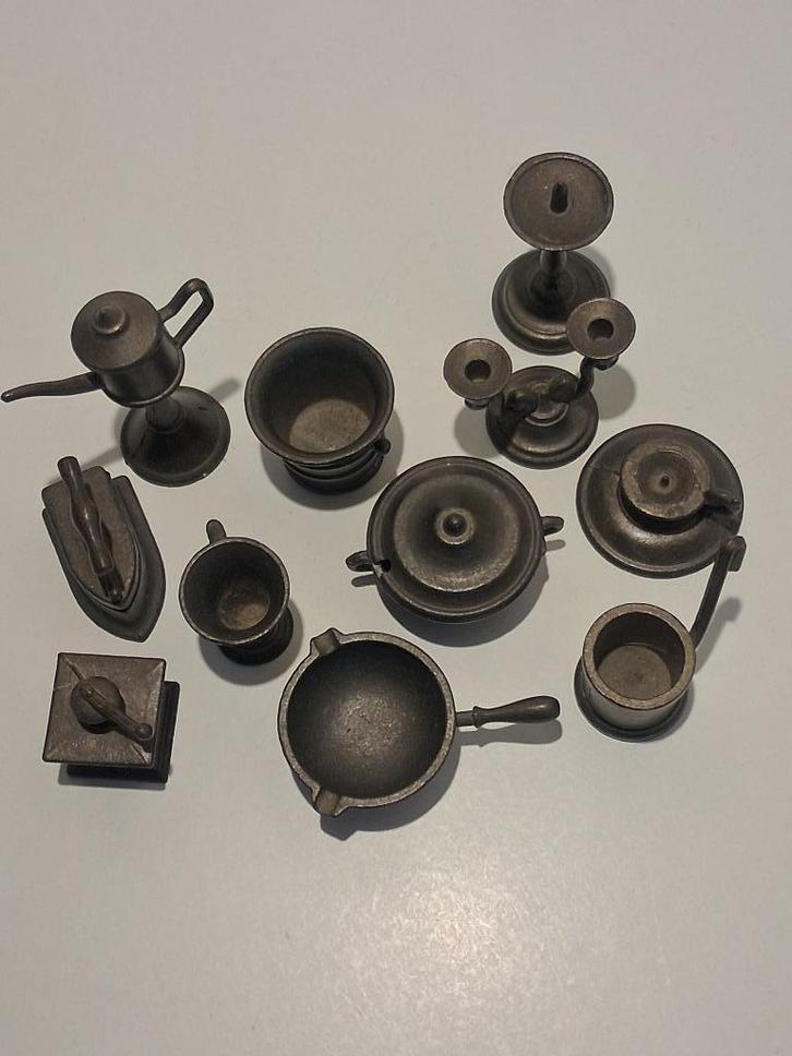 Tinnen miniatuurtjes, Antiek en Kunst, Antiek | Tin, Ophalen of Verzenden
