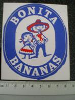sticker bonita bananas logo banaan bananen vintage, Verzamelen, Verzenden, Zo goed als nieuw, Merk