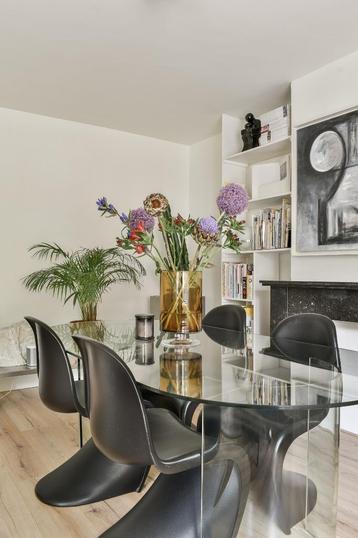 4x Imitatie Panton Stoel – Zwart | Space Age beschikbaar voor biedingen