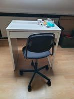 Ikea bureau Micke en bureaustoel ÖRFJÄLL zwart  z.g.a.n, Ophalen, In hoogte verstelbaar, Zo goed als nieuw