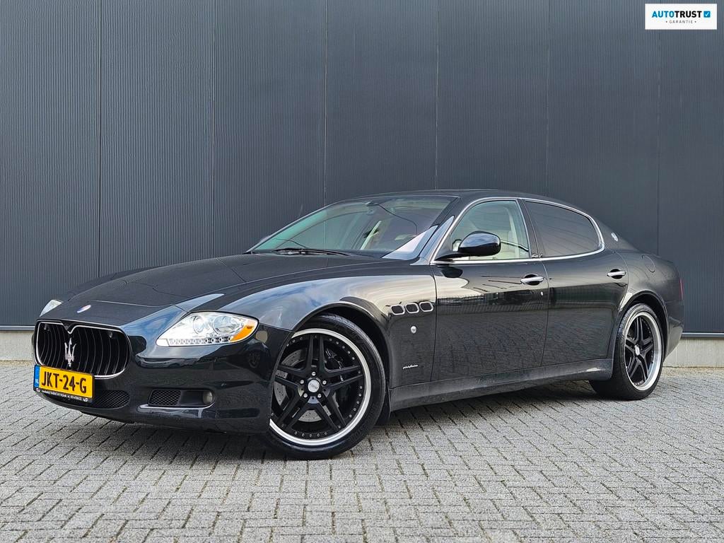 Maserati Quattroporte 4.7 S Executive GT 440pk, Auto's, Maserati, Automaat, Achterwielaandrijving, Zwart, Leder