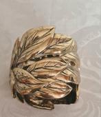 Armband brons goud blaadjes, Ophalen of Verzenden, Zo goed als nieuw, Goud, Overige materialen