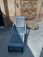 Hartman ligbedden blauw (2 stuks), Tuin en Terras, Ophalen, Gebruikt, Kunststof, Verstelbaar