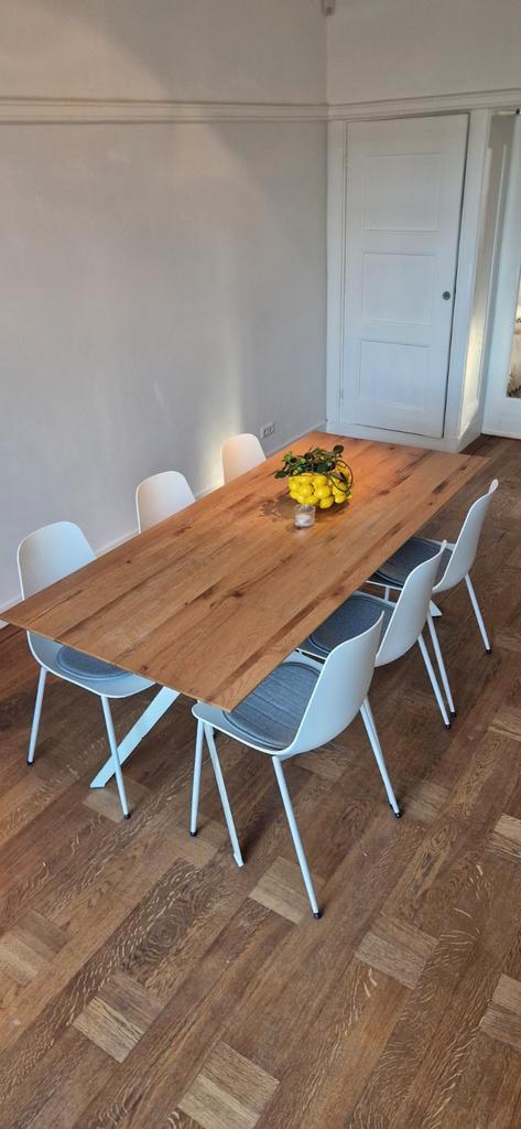 Tafel met Eikenhouten Tafelblad - 210x90 Eijerkamp Collectie, Huis en Inrichting, Tafels | Eettafels, 50 tot 100 cm, 200 cm of meer