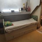 ikea bed 3 lades onder bed met matras, Eenpersoons, Wit, Zo goed als nieuw, Hout