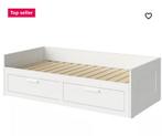 BRIMNES Bedbank met 2 lades, wit, ikea bed., Huis en Inrichting, Ophalen