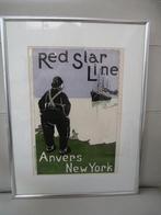 Affiche - Red Star Line - Anvers New York, Ophalen of Verzenden