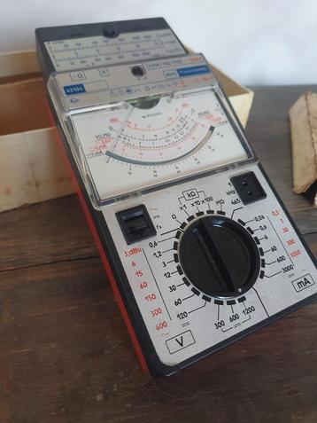 Vintage Analoge Multimeter 43104 – compleet met doos & handl beschikbaar voor biedingen