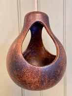 Vintage hangpot bloempot keramiek retro 50/60/70 Germany, Rond, Zo goed als nieuw, Nvt, Aardewerk
