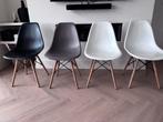 Eames look a like stoelen - set van 4, Ophalen, Gebruikt, Wit, Vier