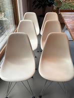 Vitra Eames DSR eetkamerstoel wit/chroom 6x izgs, originele, Ophalen, Kunststof, Gebruikt, Wit