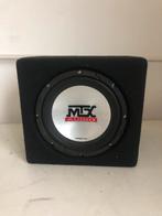 Mtx 4500 subwoofer 20cm in kist, Auto diversen, Ophalen of Verzenden, Gebruikt