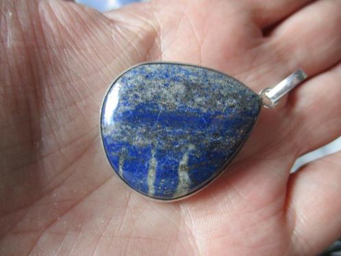 7245/ verzilverde lapis lazuli hangers(meerdere foto's), Sieraden, Tassen en Uiterlijk, Kettinghangers, Nieuw, Steen of Mineraal