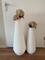 Grote witte vazen, Huis en Inrichting, Woonaccessoires | Vazen, Overige kleuren, Ophalen of Verzenden, 75 cm of meer, Glas