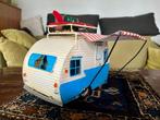 Retro caravan, blikken schaalmodel, Ophalen of Verzenden, Nieuw, Overige typen