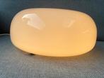 Gispen glazen opaline vintage plafonnière, Vrij zeldzaam, Ophalen of Verzenden, Zo goed als nieuw