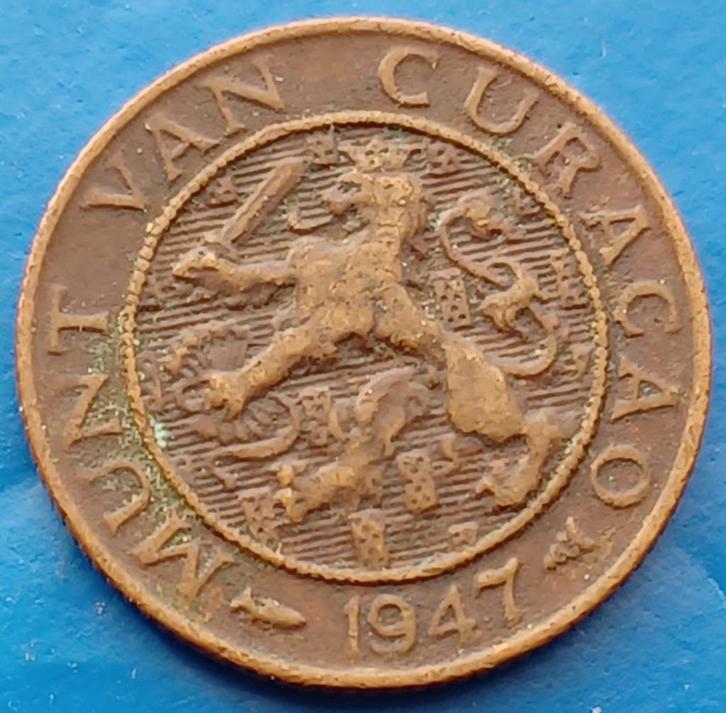 Curaçao 1 cent 1947 - Wilhelmina, Postzegels en Munten, Munten | Nederland, Losse munt, 1 cent, Koningin Wilhelmina, Verzenden