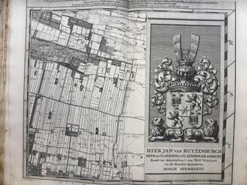 Delfland, Den Haag, Voorburg, Cruquius,  1712. Zeldzaam beschikbaar voor biedingen