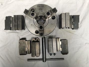 Klauwplaat Forkardt F 160 inclusief 4 set spanklauwen. beschikbaar voor biedingen