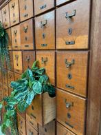 Schitterende 204 cm grote antieke ladenkast, kantoor notaris, Ophalen