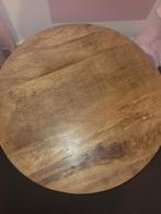 Mangohout salon tafel, Huis en Inrichting, Tafels | Eettafels, Ophalen, Gebruikt, Rond, 50 tot 100 cm