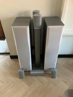 Speaker set zilver JBL E80 en Harman Kardon HKTS 7., Ophalen, Gebruikt, JBL, Surroundset zonder subwoofer