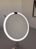 Simplehuman Makeup spiegel met vergroting en verlichting, Minder dan 50 cm, Rond, Ophalen of Verzenden, Zo goed als nieuw