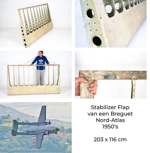 vliegtuig klep, stabilizer, vleugel luchtvaart aviation, Antiek en Kunst, Curiosa en Brocante, Ophalen