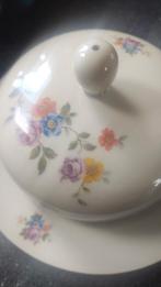 Vintage Botervloot met Bloemmotief, Ophalen of Verzenden