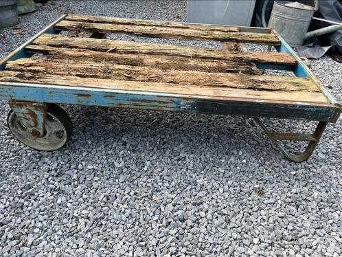 Oude palletwagen of transportkar, Doe-het-zelf en Verbouw, Transportwagens, Zo goed als nieuw, Transportkar, Ophalen of Verzenden