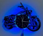 motorfiets klok met ingebouwde LED verlichting en afstandsbe, Verzamelen, Ophalen of Verzenden, Nieuw, Lichtbak of (neon) lamp
