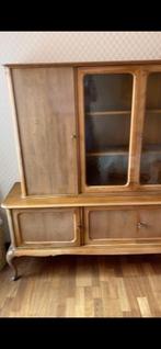 vintage houten kast notenhout, Ophalen, Gebruikt, Minder dan 150 cm, Minder dan 100 cm