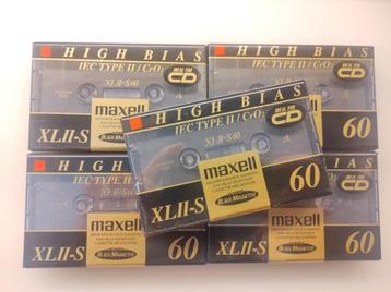 Maxell XLII-S 60 cassettes 5 stuks XLIIS60 beschikbaar voor biedingen