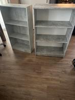 2x boeken kast betonlook, Ophalen, 50 tot 100 cm, Zo goed als nieuw, Minder dan 100 cm