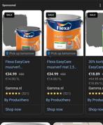 Flexa Easy care, 100% grafiet, muren / paint 2,5 l, Ophalen, Overige kleuren, Nieuw, Verf
