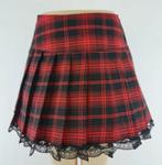 Vintage dames rok England Punk stijl rood, Nieuw, Ophalen of Verzenden, Knielengte, Maat 34 (XS) of kleiner