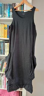 Hebbeding jurk van linnen mt L 42 - 44, Kleding | Dames, Zwart, Ophalen of Verzenden, Zo goed als nieuw, Onder de knie