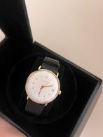 Junghans Max bill automatisch saffierglas (als nieuw), Overige merken, Leer, Staal, Ophalen of Verzenden