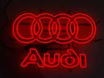 Audi Logo - Glas Neon Sign, Huis en Inrichting, Lampen | Overige, Ophalen, Nieuw