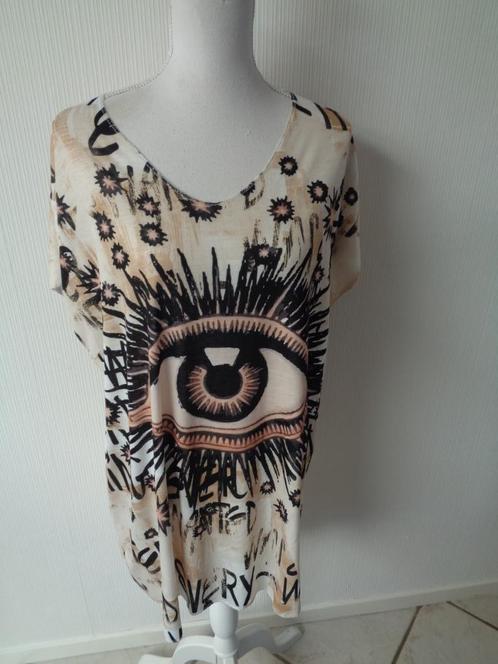 1 maat valt als XXL oksel tot oksel 66 cm-nieuw-95% viscose, Kleding | Dames, Grote Maten, Nieuw, Shirt of Top, Overige kleuren